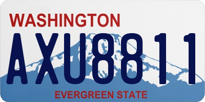 WA license plate AXU8811