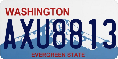 WA license plate AXU8813