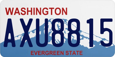 WA license plate AXU8815
