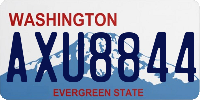 WA license plate AXU8844