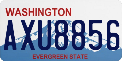 WA license plate AXU8856