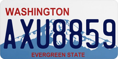 WA license plate AXU8859