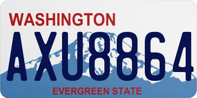 WA license plate AXU8864