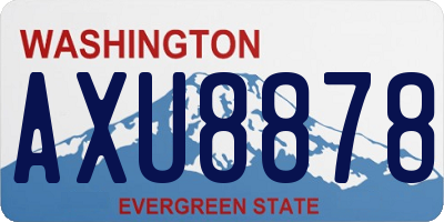 WA license plate AXU8878