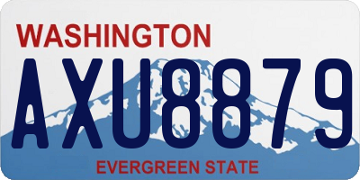 WA license plate AXU8879