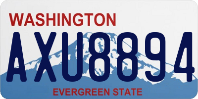 WA license plate AXU8894