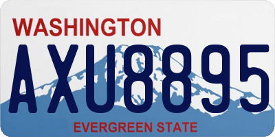 WA license plate AXU8895