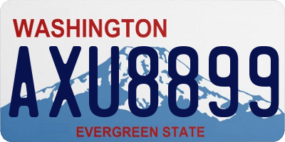 WA license plate AXU8899