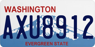 WA license plate AXU8912