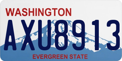 WA license plate AXU8913