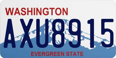 WA license plate AXU8915