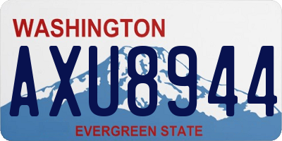 WA license plate AXU8944