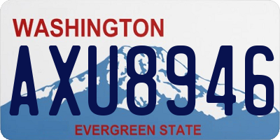 WA license plate AXU8946