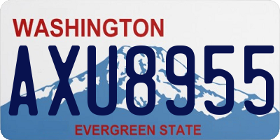 WA license plate AXU8955