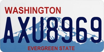 WA license plate AXU8969