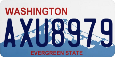 WA license plate AXU8979