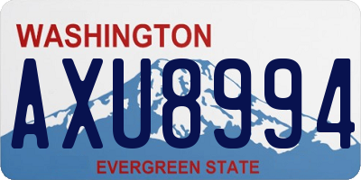 WA license plate AXU8994