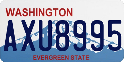 WA license plate AXU8995