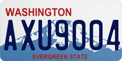 WA license plate AXU9004
