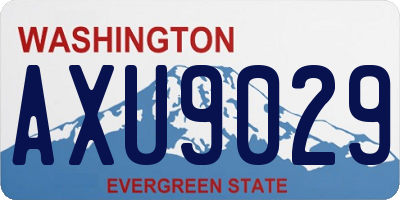 WA license plate AXU9029