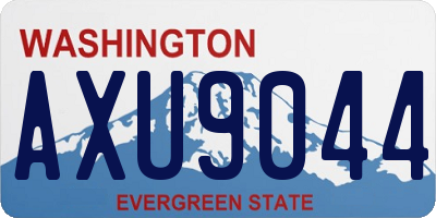 WA license plate AXU9044