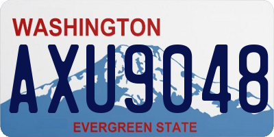 WA license plate AXU9048