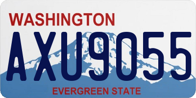 WA license plate AXU9055