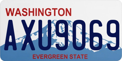 WA license plate AXU9069