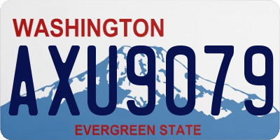 WA license plate AXU9079