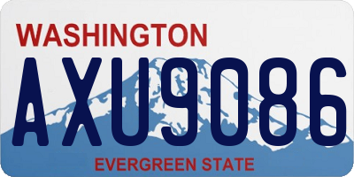 WA license plate AXU9086