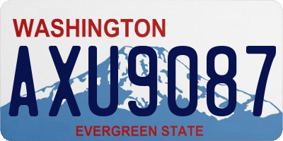 WA license plate AXU9087