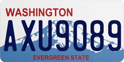 WA license plate AXU9089
