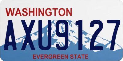 WA license plate AXU9127