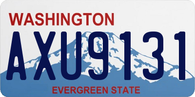 WA license plate AXU9131