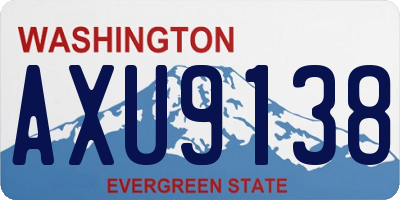WA license plate AXU9138