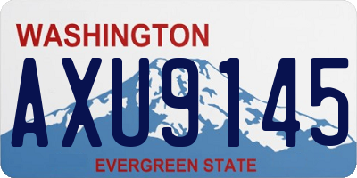 WA license plate AXU9145