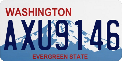 WA license plate AXU9146