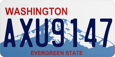 WA license plate AXU9147