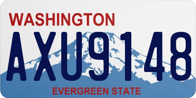 WA license plate AXU9148