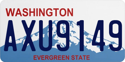WA license plate AXU9149