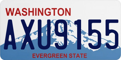 WA license plate AXU9155