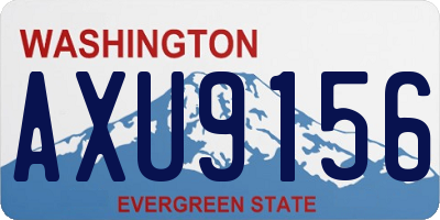 WA license plate AXU9156