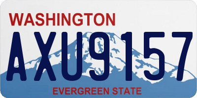 WA license plate AXU9157