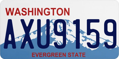 WA license plate AXU9159