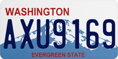 WA license plate AXU9169