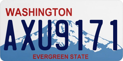 WA license plate AXU9171