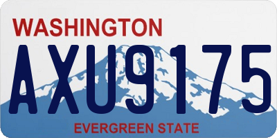 WA license plate AXU9175