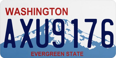 WA license plate AXU9176