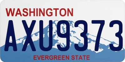 WA license plate AXU9373