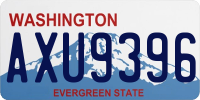 WA license plate AXU9396